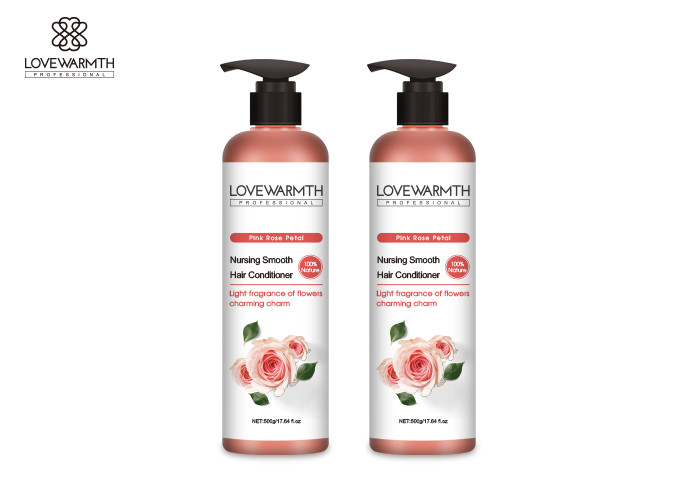 Nursing Hair Smoothing Conditioner , Pink Rose Hair Conditioner For Damage Hair