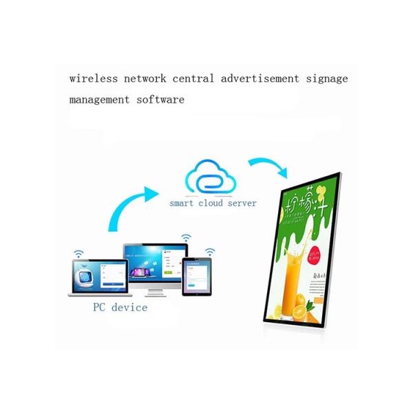 47 Inch Rotating LCD Touch Screen Kiosk High Brightness With Wide Viewing Angle