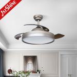 42" 3 Plastic Blades Retractable Ceiling Fan With Remote Control