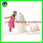 customize size fiberglass icecream as decoration statue in plaza hall or