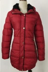 Wholesale Washable Womens Long Padded Jacket With Fur Hood Thermal Tested from china suppliers