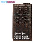 Minibook Credit Leather Wallet with Long Zipper Luxury Handbags