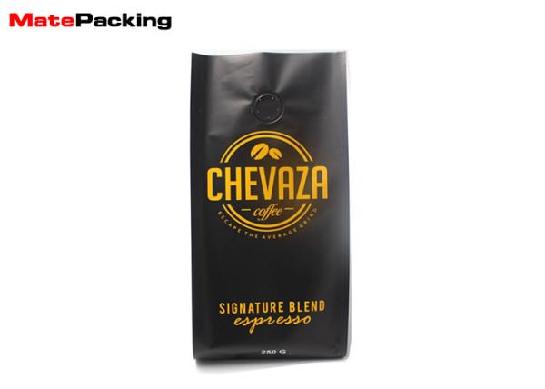 Moisture Proof Foil Gusseted Coffee Bags , Aluminum Gusseted Plastic Bags With