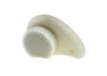White Plastic Handle Facial Cleaning Brush With Soft Nylon Hair