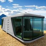 Luxury Mobile Small Outdoor Cabin Office With Smart System Detachable Container
