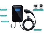 Highfly 16A 11KW Wall Mounted AC EV Charging Station Wallbox Cable Type 2 Fast