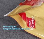 laminated multiple layer plastic aluminum foil bag side gusset pet food bag with