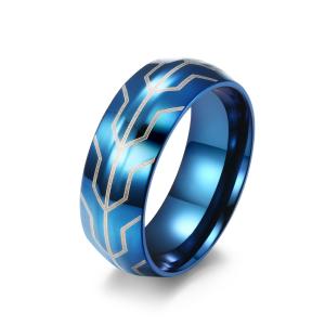 Wholesale Waterproof Stainless Steel Black Ring No Fade Simple Finger Ring For Men from china suppliers