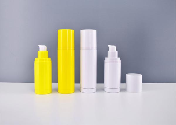 dual wall refill airless cosmetic pump bottles 30ml 50ml 100ml eco sustainable