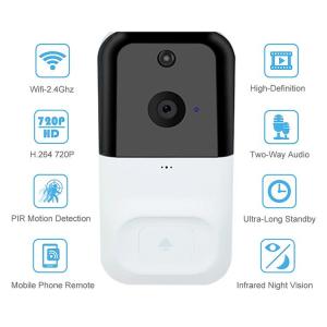 China Real Time 166 Degree 250g Smart Wireless Doorbell Camera on sale