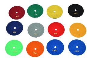 Wholesale 4&quot; Diameter Diamond Resin Pads Concrete Terrazzo Floor Wet Polishing from china suppliers