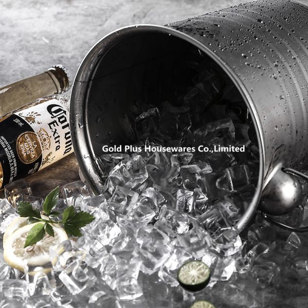 3L Cookware stainless steel champagne bucket ice bucket multi-purpose water bucket wine cooler