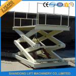 3 m 2 ton Mid Rise Stationary Hydraulic Scissor Lift with 220V / 380V Power