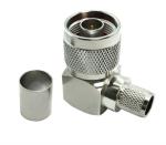 Angle Nickel Plated N Type Male Right Lmr400 Cable RF Connector