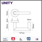 Popular SS door handle lever for commercial entry door handle