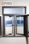 Impact Resistant Swing Open Windows Float Glass Aluminium House Windows double