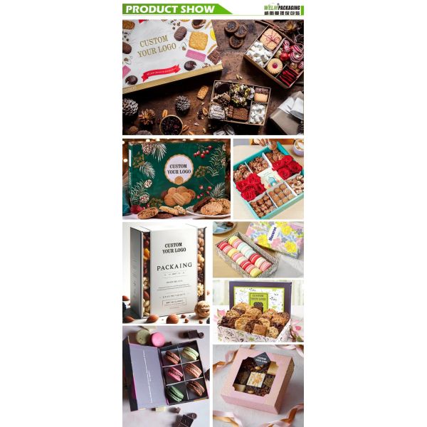 Low MOQ Customized Luxury Logo Paper Macaron Packaging Box with Divider Paper Packaging Macaron Gift Box