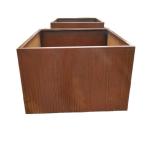 Outdoor custom corten steel round planter outdoor tree large planter