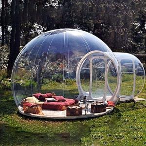 Wholesale Lightweight Inflatable Geodesic Dome Tent With Frameless Bay Window from china suppliers
