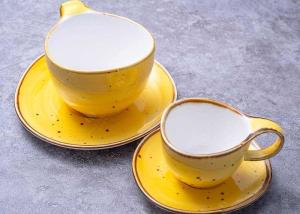 Wholesale Afternoon Tea 90cc Ceramic Mug Cup And Saucers Hand Painted from china suppliers