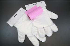 Wholesale Flat Pack Disposable PE Gloves / Polyethylene Disposable Food Handling Gloves from china suppliers