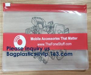 Wholesale Biodergadable Customized Pvc Plastic Zipper Slider Bag Makeup Zipper Bag For Travel Slider Zipper Bag With Zipper from china suppliers
