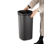 Stylish Rectangular Stainless Steel Open Top Trash Can Without Lid for Household