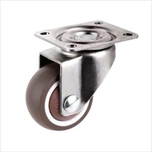 Wholesale small caster tiny grey TPR rubber wheels furniture castors 1 inch from china suppliers
