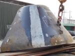 Polishing 304 Stainless Conical Head Cone Dish end Tank Heads with Welding