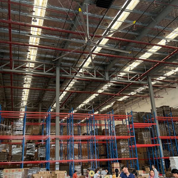 BLCD Motor Drive Type 5.0m 16FT Gearbox Industrial HVLS Ceiling Fan for Warehouse