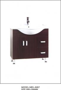 Wholesale 100 X 53 / cm modern single sink bathroom vanities , small bath vanity cabinets 15mm plywood from china suppliers