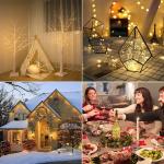 200LED Leather Wire Fairy Light Outdoor Waterproof Solar Decorative String