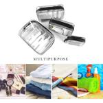 4 Pcs Waterproof PVC Zippered Carry Portable Makeup Organizer Bag Set