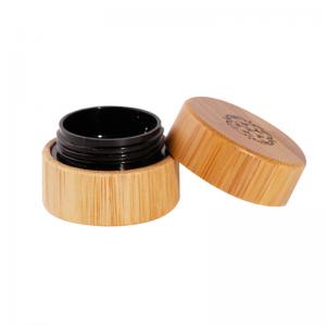 China Custom Cosmetic Packaging Bamboo Wooden Cream Jar Eco Friendly on sale