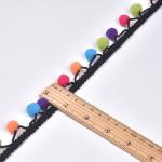 20KJ36 Macrame Cotton 3cm Pom Pom Fabric Trim
