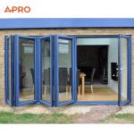 Custom Aluminum Alloy Folding Door Villa Aluminum Alloy Flat Sliding Door For