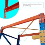 Last-out FILO 5 Pallet Deep 3 Pallet High Warehouse Storage Pallet Rack Drive in