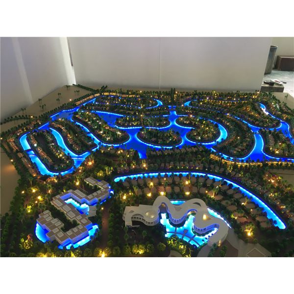 Real Estate Mockup ABS Miniature Architectural Models For Master Villa Size 2.8x2.2m