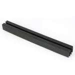 Black Customizable Wide PVC Profile for Industrial Use