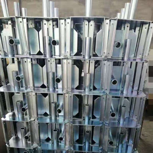 Q235 Silver Scaffolding Prop Fork Head Formwork Prop Sleeve With Nut