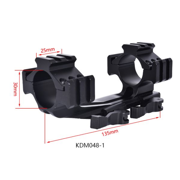 Matte Black Scope Mount Accessory Detachable Flat Up Carry Handle with Magnetic Mount