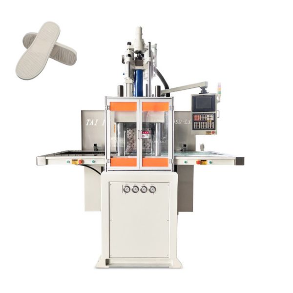 High Efficiency Double Slide Vertical Injection Molding Machine For Making Shoes