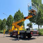 hydraulic telescopic boom elevating high altitude working height aerial work