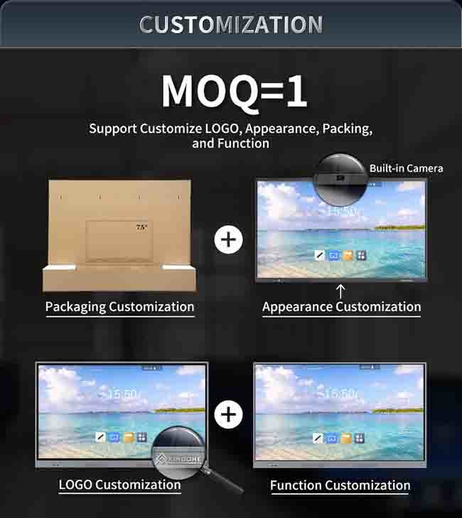 UHD 4K Interactive Flat Panels 98" Smart Board Interactive Flat Panel