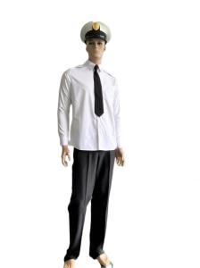 Wholesale Cotton Multicolor Security Guard Uniform White Police Shirt With Tie from china suppliers