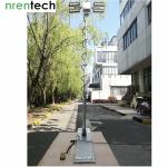 3.8m roof mounted foldable mast light tower-pneumatic telescopic mast-LED light