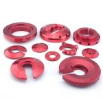 High Precision Red Powder Coated ATV Parts for UTV Shock Absorbers and