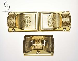 Wholesale Gold PP Recycled Plastic Metal Rod Coffin Wrap Handle, Retro Coffin Handle 8# from china suppliers
