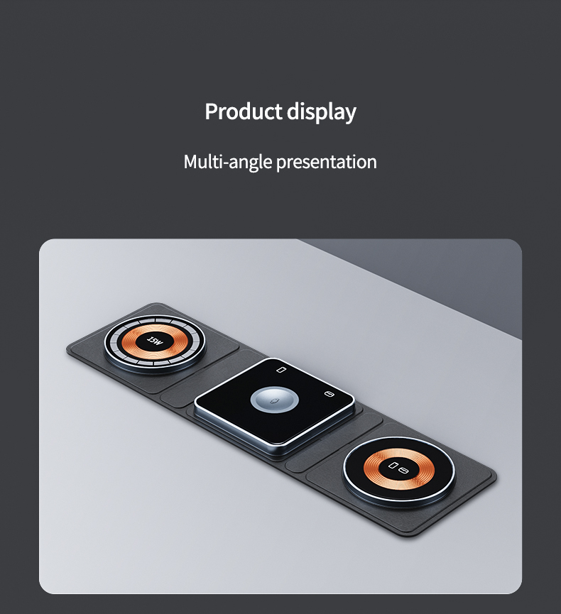 Portable Fold 15w 10w 5w Wireless Charger for Iphone OEM/ODM and Logo Customized Logo