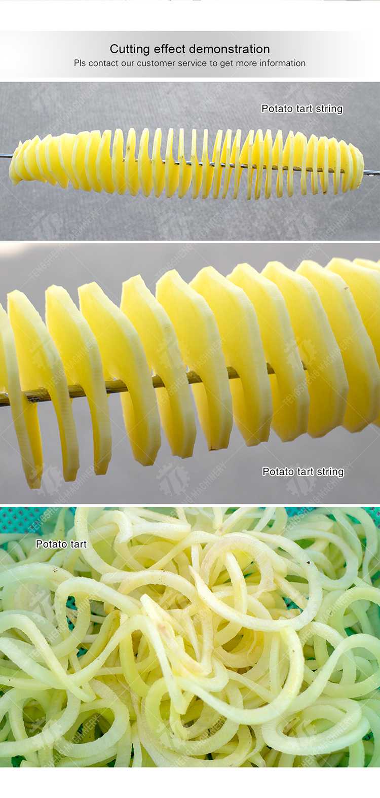 Electric potato twister Potato processing production Machine fries Potato chips Potato flake